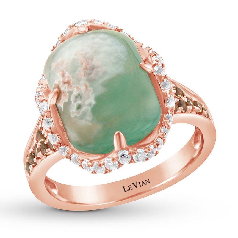 Main Image 1 of Le Vian Aquaprase Ring Topaz & Quartz 14K Strawberry Gold