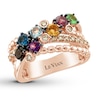 Thumbnail Image 0 of Le Vian Multi-Color Rainbow Ring 3/4 ct tw Diamonds 14K Strawberry Gold