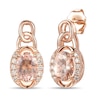 Thumbnail Image 1 of Le Vian Natural Morganite Earrings 1/6 ct tw Diamonds 14K Strawberry Gold