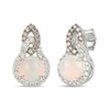 Thumbnail Image 1 of Le Vian Natural Opal Earrings 1/2 ct tw Diamonds 14K Vanilla Gold