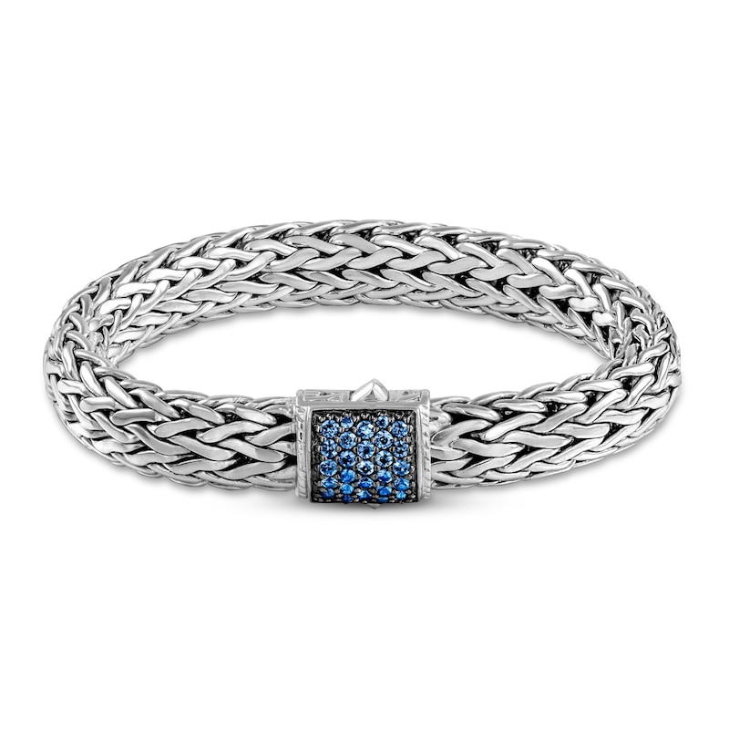 Main Image 1 of John Hardy Classic Chain Bracelet Blue Sapphire Sterling Silver 7.75"