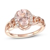 Le Vian Natural Morganite Ring 1/10 ct tw Diamonds 14K Strawberry Gold