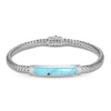 Thumbnail Image 0 of John Hardy Classic Chain Station Bracelet Turquoise/Diamond Accent Sterling Silver