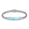 Thumbnail Image 1 of John Hardy Classic Chain Station Bracelet Turquoise/Diamond Accent Sterling Silver