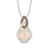 Thumbnail Image 0 of Le Vian Natural Opal Necklace 1/3 ct tw Diamonds 14K Vanilla Gold