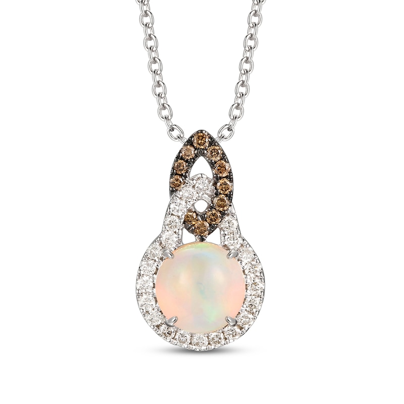 Le Vian Natural Opal Necklace 1/3 ct tw Diamonds 14K Vanilla Gold