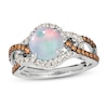 Thumbnail Image 1 of Le Vian Natural Opal Ring 1/2 ct tw Diamonds 14K Vanilla Gold