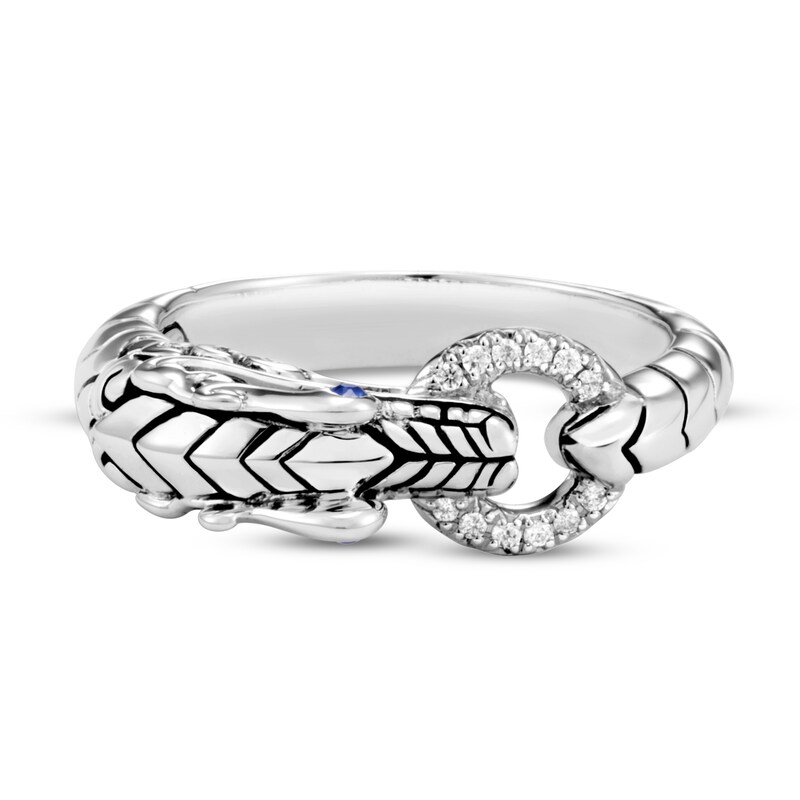 John Hardy Legends Naga Ring 1/20 ct tw Diamonds Sterling Silver