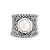 John Hardy Classic Chain Ring Cultured Pearl Sterling Silver