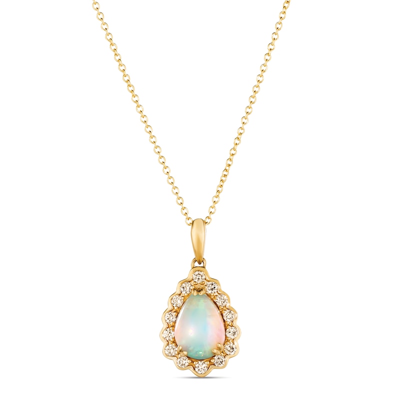 Le Vian Opal Necklace 1/4 ct tw Diamonds 14K Honey Gold | Jared