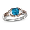 Thumbnail Image 0 of Le Vian Natural Blue Topaz Ring 1/5 ct tw Diamonds 14K Vanilla Gold
