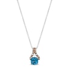 Thumbnail Image 0 of Le Vian Natural Blue Topaz Necklace 1/10 ct tw Diamonds 14K Vanilla Gold