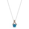 Thumbnail Image 1 of Le Vian Natural Blue Topaz Necklace 1/10 ct tw Diamonds 14K Vanilla Gold