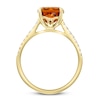 Thumbnail Image 1 of Effy Natural Citrine Ring 1/5 ct tw Diamonds 14K Yellow Gold