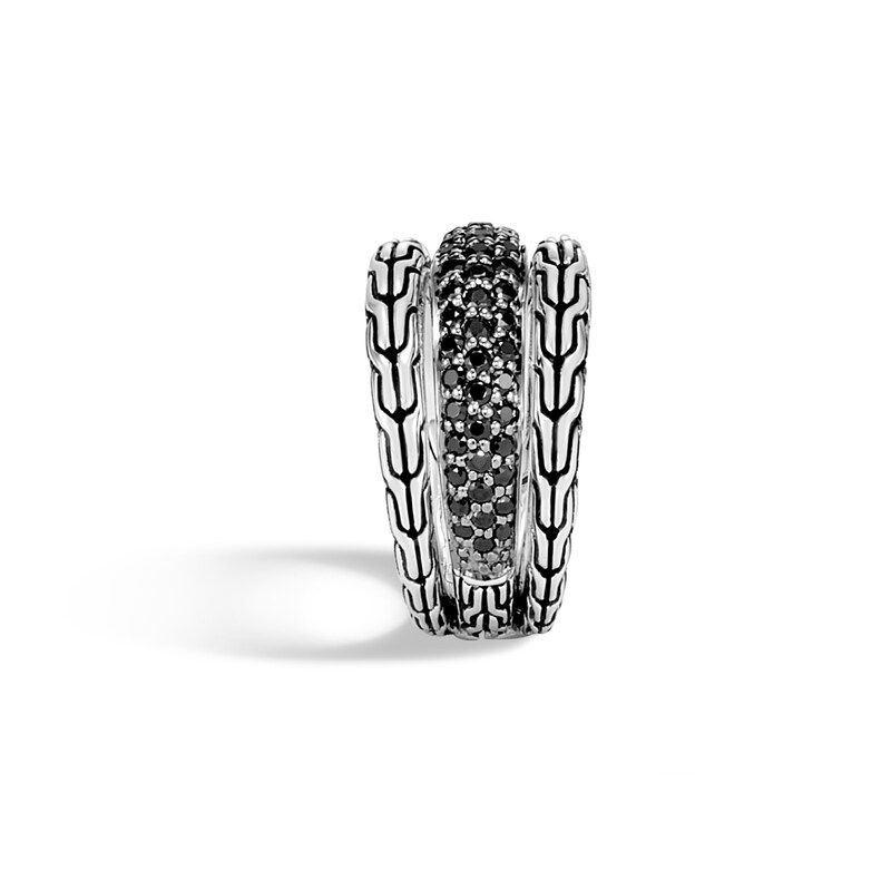 John Hardy Classic Chain Ring Black Sapphire Sterling Silver