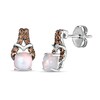 Thumbnail Image 1 of Le Vian Opal Earrings 1/8 ct tw Diamonds 14K Vanilla Gold