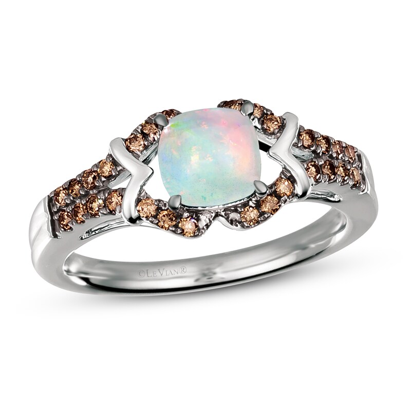 Le Vian Opal Ring 1/5 ct tw Diamonds 14K Vanilla Gold