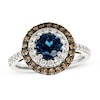 Thumbnail Image 0 of Le Vian Natural Blue Topaz Ring 5/8 ct tw Diamonds 14K Vanilla Gold