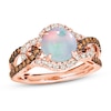 Thumbnail Image 1 of Le Vian Natural Opal Ring 1/2 ct tw Diamonds 14K Strawberry Gold