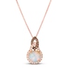 Thumbnail Image 0 of Le Vian Natural Opal Necklace 1/3 ct tw Diamonds 14K Strawberry Gold