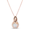Thumbnail Image 1 of Le Vian Natural Opal Necklace 1/3 ct tw Diamonds 14K Strawberry Gold