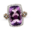 Thumbnail Image 0 of Le Vian Natural Amethyst Ring 1/2 ct tw Diamonds 14K Vanilla Gold