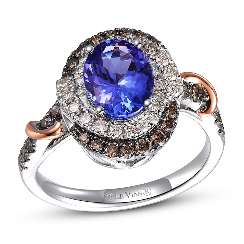 Main Image 1 of Le Vian Natural Tanzanite Ring 5/8 ct tw Diamonds 14K Two-Tone Gold