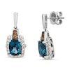 Thumbnail Image 1 of Le Vian Natural Topaz Earrings 1/2 ct tw Diamonds 14K Vanilla Gold