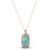 Thumbnail Image 1 of Le Vian Natural Aquaprase Necklace 1/3 ct tw Diamonds 14K Strawberry Gold