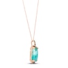 Thumbnail Image 2 of Le Vian Natural Aquaprase Necklace 1/3 ct tw Diamonds 14K Strawberry Gold