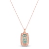 Thumbnail Image 3 of Le Vian Natural Aquaprase Necklace 1/3 ct tw Diamonds 14K Strawberry Gold