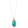 Thumbnail Image 4 of Le Vian Natural Aquaprase Necklace 1/3 ct tw Diamonds 14K Strawberry Gold