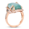 Thumbnail Image 1 of Le Vian Natural Aquaprase Ring 5/8 ct tw Diamonds 14K Strawberry Gold