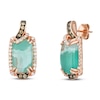 Thumbnail Image 1 of Le Vian Natural Aquaprase Earrings 1/2 ct tw Diamonds 14K Strawberry Gold