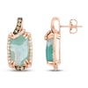 Thumbnail Image 2 of Le Vian Natural Aquaprase Earrings 1/2 ct tw Diamonds 14K Strawberry Gold