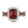 Thumbnail Image 1 of Le Vian Natural Garnet Ring 1/2 ct tw Diamonds 14K Two-Tone Gold