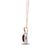 Thumbnail Image 2 of Le Vian Natural Garnet Necklace 1/3 ct tw Diamonds 14K Two-Tone Gold