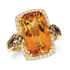 Thumbnail Image 0 of Le Vian Natural Citrine Ring 1/2 ct tw Diamonds 14K Honey Gold