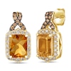 Thumbnail Image 0 of Le Vian Natural Citrine Earrings 1/2 ct tw Diamonds 14K Honey Gold