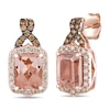 Thumbnail Image 0 of Le Vian Natural Morganite Earrings 1/2 ct tw Diamonds 14K Strawberry Gold