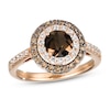 Thumbnail Image 0 of Le Vian Natural Chocolate Quartz Ring 5/8 ct tw Diamonds 14K Strawberry Gold