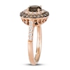 Thumbnail Image 2 of Le Vian Natural Chocolate Quartz Ring 5/8 ct tw Diamonds 14K Strawberry Gold