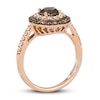 Thumbnail Image 2 of Le Vian Natural Chocolate Quartz Ring 5/8 ct tw Diamonds 14K Strawberry Gold