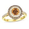 Thumbnail Image 1 of Le Vian Natural Citrine Ring 5/8 ct tw Diamonds 14K Honey Gold