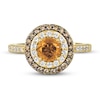 Thumbnail Image 4 of Le Vian Natural Citrine Ring 5/8 ct tw Diamonds 14K Honey Gold