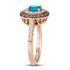 Thumbnail Image 2 of Le Vian Natural Blue Topaz Ring 5/8 ct tw Diamonds 14K Strawberry Gold