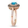 Thumbnail Image 1 of Le Vian Natural Blue Topaz Ring 5/8 ct tw Diamonds 14K Strawberry Gold