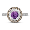 Thumbnail Image 4 of Le Vian Natural Amethyst Ring 5/8 ct tw Diamonds 14K Vanilla Gold