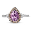 Thumbnail Image 3 of Le Vian Natural Amethyst Ring 1/4 ct tw Diamonds 14K Vanilla Gold