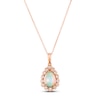 Thumbnail Image 1 of Le Vian Natural Opal Necklace 1/4 ct tw Diamonds 14K Strawberry Gold